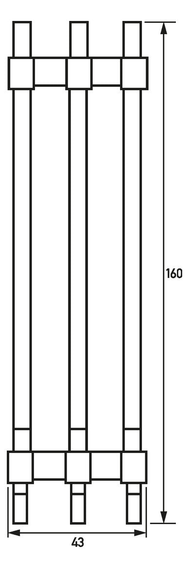 DOEPKE Phasenschiene 3ph 17,5mm 125mm RVS 3.125.120 10qmm 63A Stift isol