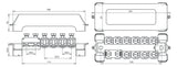 DEHN SE Potentialausgleichschiene 1rndl PAS 11AK UV 1fl 10ltg Cu m.Haube
