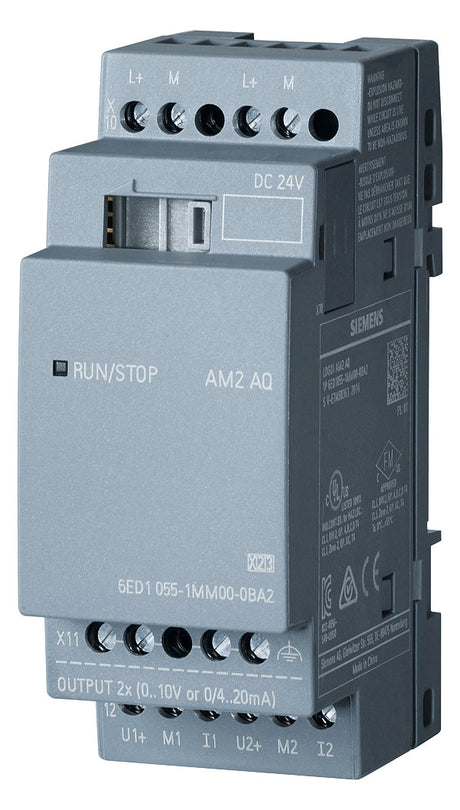 SIEMENS SPS-Analoges E/A-Modul 2Ausg LOGO! 6ED1055-1MM00-0BA2 Ausg.Spg