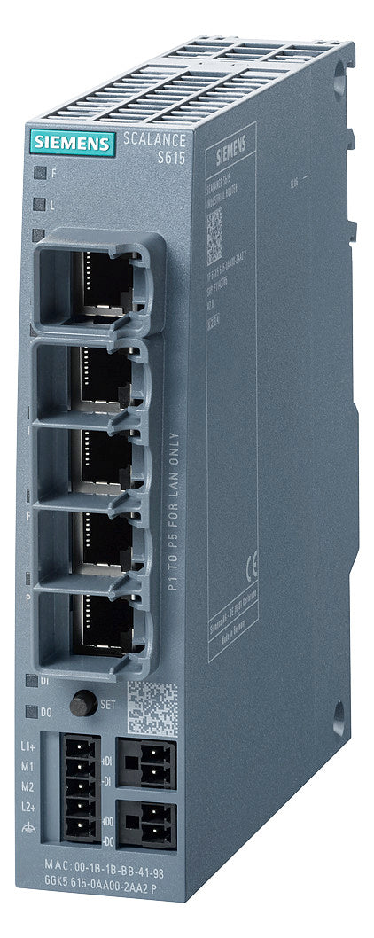 SIEMENS Router Hutschiene 5x10/100 Eth 6GK5615-0AA00-2AA2 5x10/100/1000 VPN