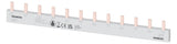 SIEMENS Phasenschiene 2ph 18mm 210mm 50A 5ST3608 10qmm Stift isol