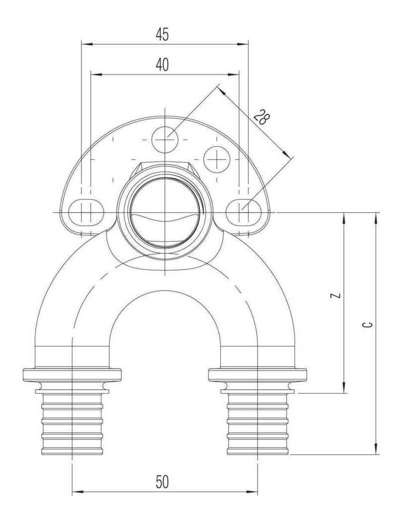 Rehau Doppelwandwinkel RAUTITAN RX+ 16 x 16 mm x Rp 1/2 IG, lang | 14562701001