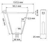 WALRAVEN Deckenhänger Britclips Rapid RTB 6 für Trapezblech einteilig M6