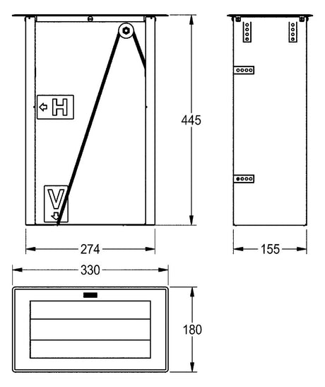 Franke Papierhandtuchspender RODX600TT Einbau v. oben o. vorne,seidenmatt,chrom | 2000102672