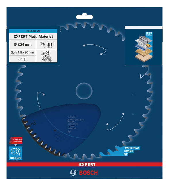 BOSCH-EW Kreissägeblatt  254mm 2608642528