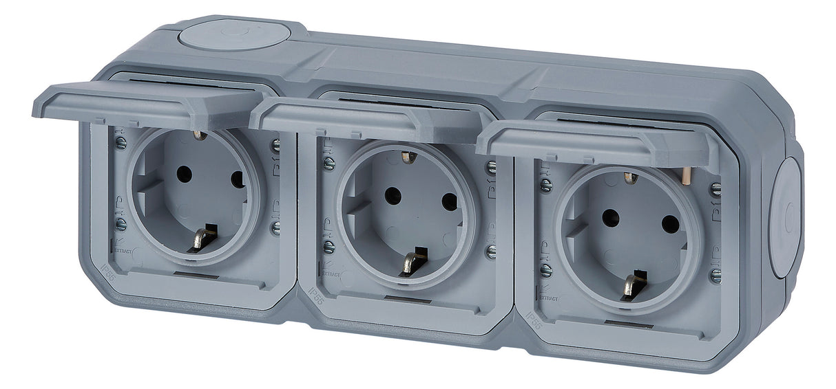LEGRAND Steckdose 3f gr mt AP m.BS IP44 Legrand 069743L