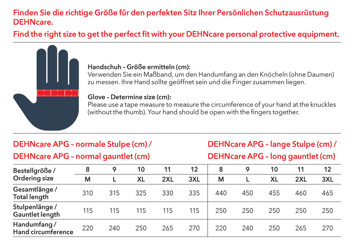 DEHN SE Schutzhandschuh XXXL leder lang APG 12