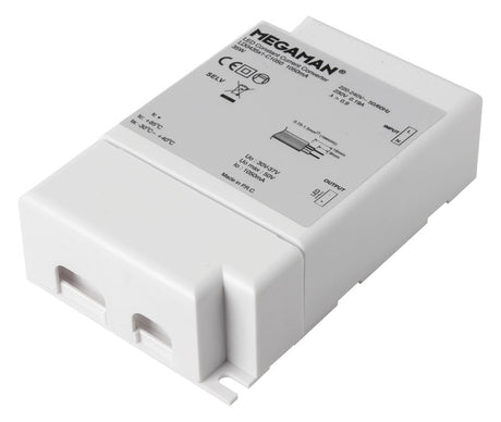 MEGAMAN LED-Trafo 37W 1050mA 37V 1-10V MM56012 IP20 Kstgeh stat 123x79x35mm