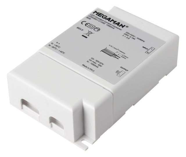 MEGAMAN LED-Trafo 37W 1050mA 37V 1-10V MM56012 IP20 Kstgeh stat 123x79x35mm