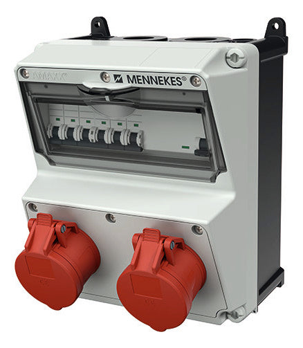 MENNEKES CEE-Kombi Kst gr IP44 Fl_0,03A AMAXX 920019 2x16A5p400V LS-Schalter