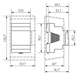 THEBEN Schaltuhr digi 230VAC 2kan 70800h TR 642 top2 RC 3TE REG 24h Prog