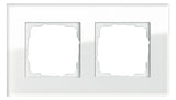 GIRA Rahmen 2f ws glas Esprit 021212