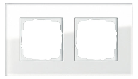 GIRA Rahmen 2f ws glas Esprit 021212