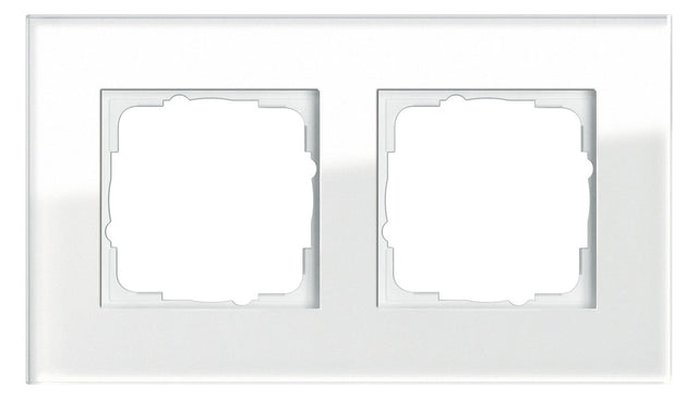 GIRA Rahmen 2f ws glas Esprit 021212