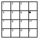 SIEDLE Codemodul Bus ws 99x99x27mm COM 611-02 W