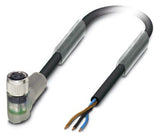 PHOENIX Sensor-Aktorkabel 3p 5m M8 abgew SAC-3P- 5,0-PUR/M 8FR-2L Female fr.Ende