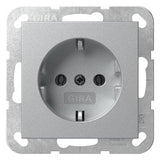 GIRA Steckdose 1f alu UP IP20 System 55 418026