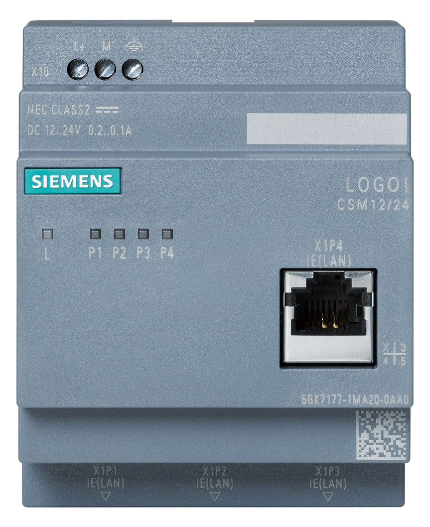SIEMENS Switch Hutschiene 4x10/100Mbps LOGO! 6GK7177-1MA20-0AA0 Layer2