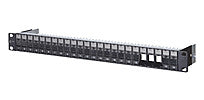 METZ CONNECT Patchpanel 24Ports 1HE 130920-BK-E 24Ports Cat6A Schirm