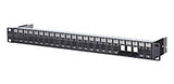 METZ CONNECT Patchpanel 24Ports 1HE 130920-BK-E 24Ports Cat6A Schirm