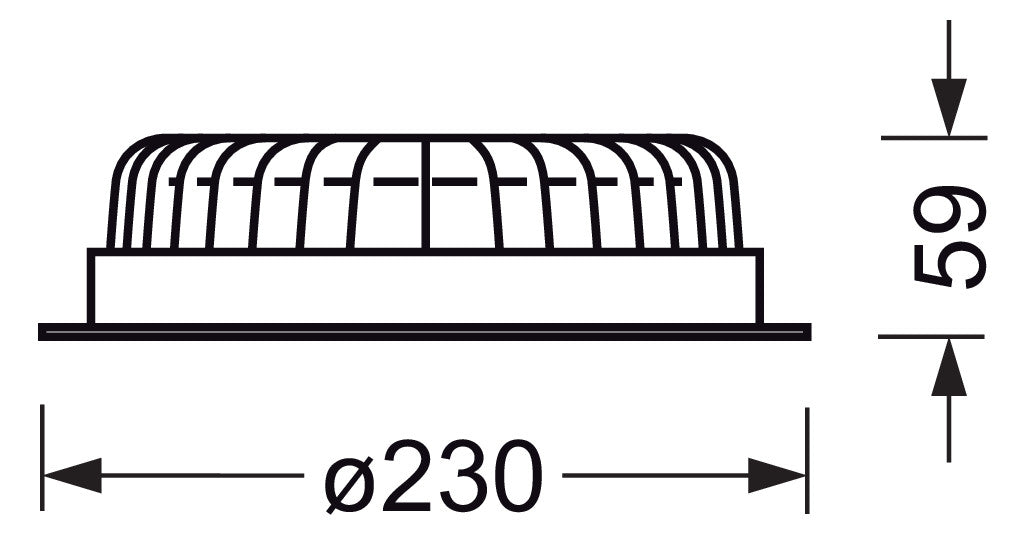 REGIOLUX LED-Einbaustrahler 31W Konv ws relo-RDES-O/230 3000 830 ET 1LED 3000K