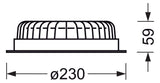 REGIOLUX LED-Einbaustrahler 31W Konv ws relo-RDES-O/230 3000 830 ET 1LED 3000K