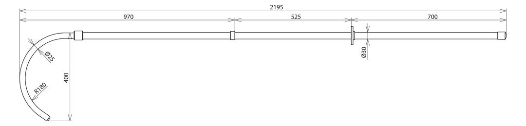 DEHN SE Rettungsstange 1-36kV 2195mm RST 36 2000  30mm Innenr/Frei 970mm