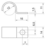 BETTERMANN Befestigungsschelle 1f  12mm 1015 12 G einlappig ST hfr