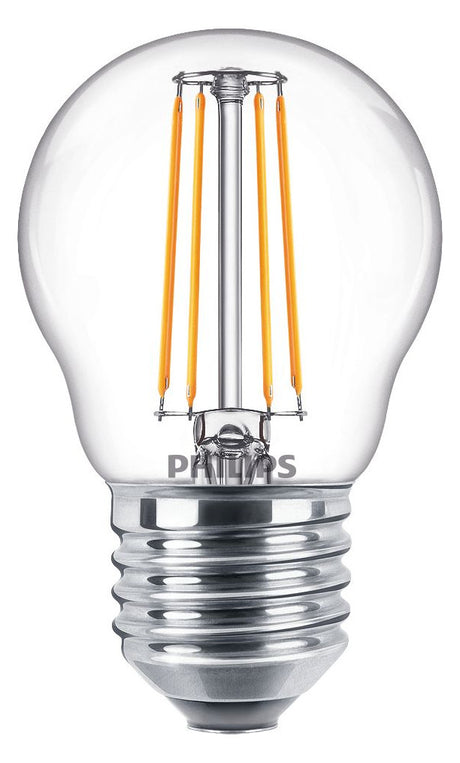 PHILIPS-LM LED-Kugellampe FM E27 P45 ws CorePro LEDLusterND4.3-40W E27 827P 4,3W