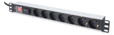 ASSMANN ELEKTRO Steckdosenleiste 7f sw DN-95407 m.Ein/Aus 2m 35° IP20 ÜSS