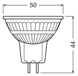 LEDVANCE LED-Reflektorlampe GU5,3 3,6W G LED MR16 20 36° DIM S 3.6W 940 GU5. 4000
