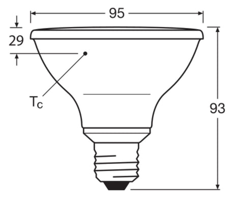 LEDVANCE LED-Reflektorlampe E27 10W ws G LED PAR30 75 36° DIM P 10W 927 E27 2700K