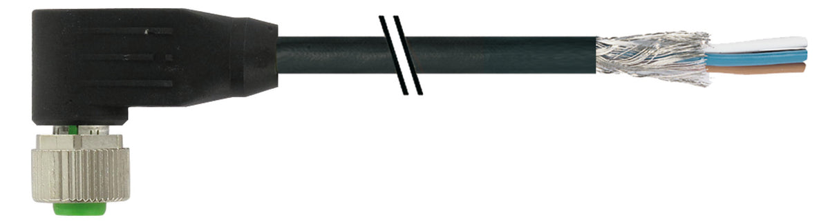 MURR Sensor-Aktorkabel 4p 5m M12 Female 7000-13261-6410500 abgew fr.Ende PUR