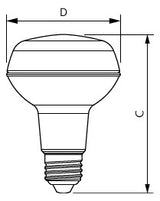 PHILIPS-LM LED-Reflektorlampe E27 R80 8W CorePro LEDspot ND 8-100W R80 E27 82 R80