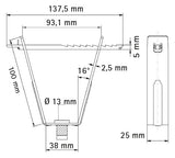 Walraven Deckenhänger Britclips Rapid RTB 13 f. Trapezblech einteilig Loch: 13 | 6781013