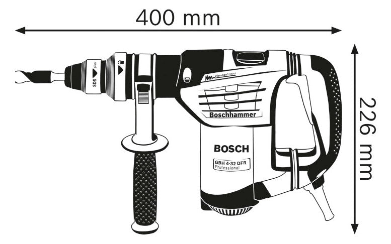 BOSCH-EW Bohrhammer 900W SDSplus 4,7kg Professional GBH 4-32 DFR Beton= 32mm