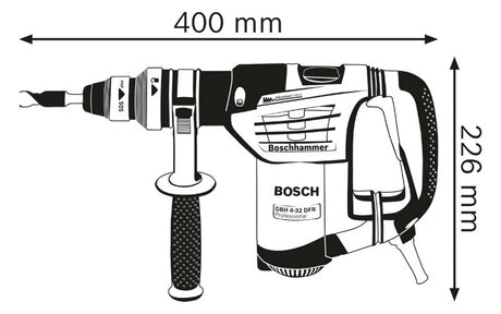 BOSCH-EW Bohrhammer 900W SDSplus 4,7kg Professional GBH 4-32 DFR Beton= 32mm