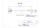 BACHMANN Netzanschlussleitung 3m 3x1qmm 304.185 16A sw IP20 Aderendh 0-70°C PVC