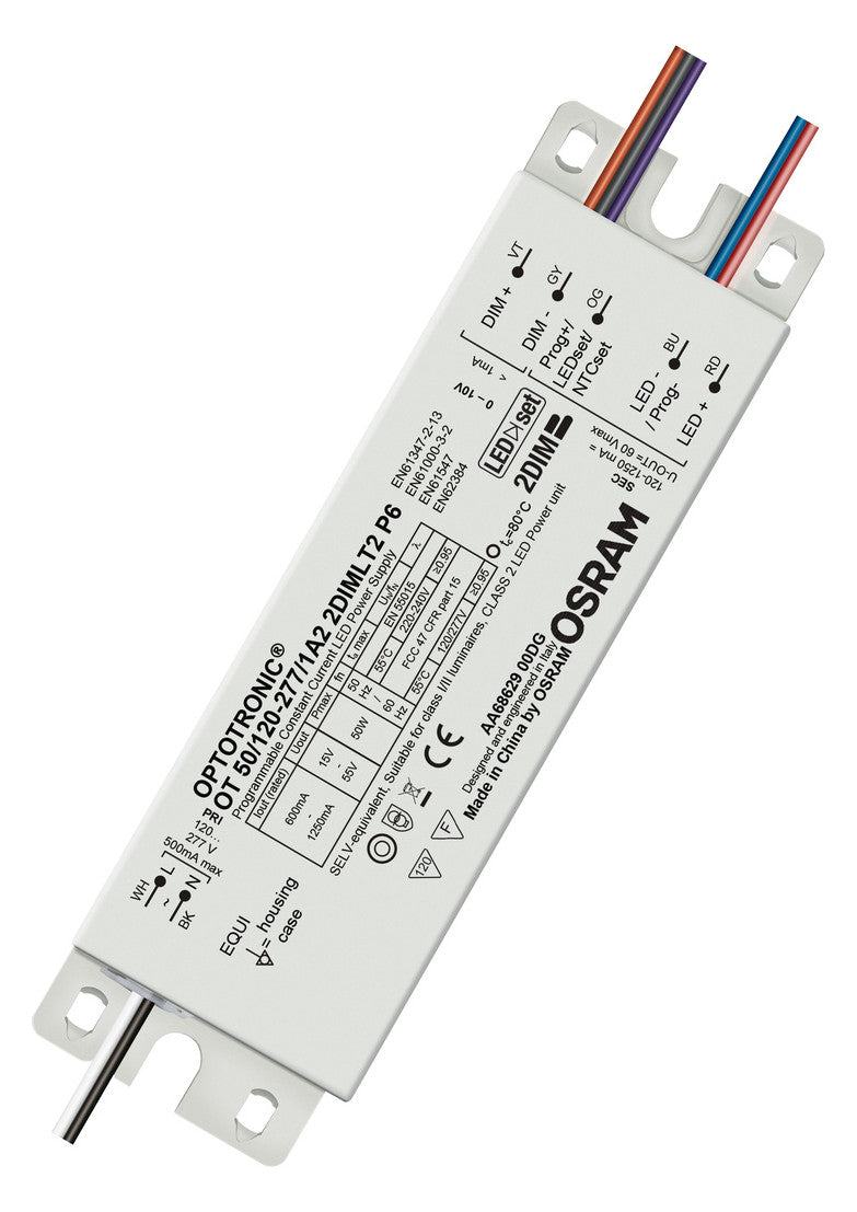 OSRAM LED-Steuerung 50W 1200mA 60V 0-10V Optotronic OT 50/120...277/1A2 2DIMLT2 P