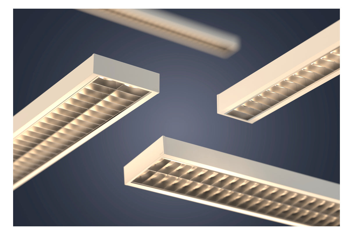 RIDI LED-Rasterleuchte 62W 4000K 7830lm ABRB-R2X145/35ND-SM-SET ws Konv
