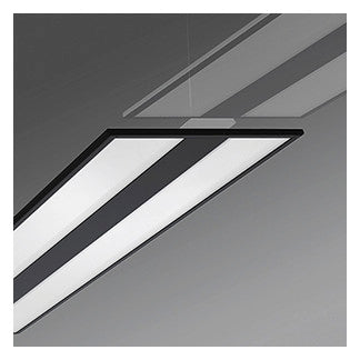 REGIOLUX LED-Pendelleuchte 1LED 4000K sw kayak-KYHIL/1500 6400 840 DALI2 6414lm
