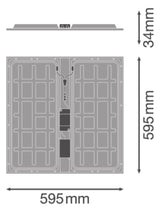 LEDVANCE LED-Panel 595x595mm 36W 4000K PL PROT 600 P 36W 840 PS 5040lm ws Konv