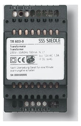 SIEDLE Lade-Netzteil 12V AC syst.unabh TR 603-0 IP20