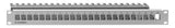 RUTENBECK Modulträger 1HE 24Ports Schirm PP-UM A-24/1 RAL7035 44x483x108mm