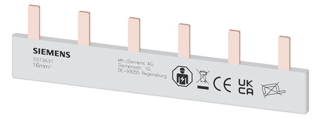 SIEMENS Phasenschiene 1ph 18mm 105mm 80A 5ST3631 16qmm Stift isol