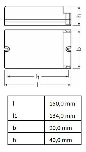 LEDVANCE LED-Steuerung 165W 150-1050mA OT 165/170-240/1A0 4DIM NFC G3 CE 90-260