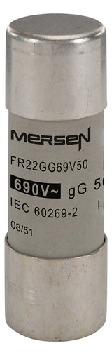 MERSEN Keramiksicherung MT 50A 690V AC FR22GG69V50 22x58mm