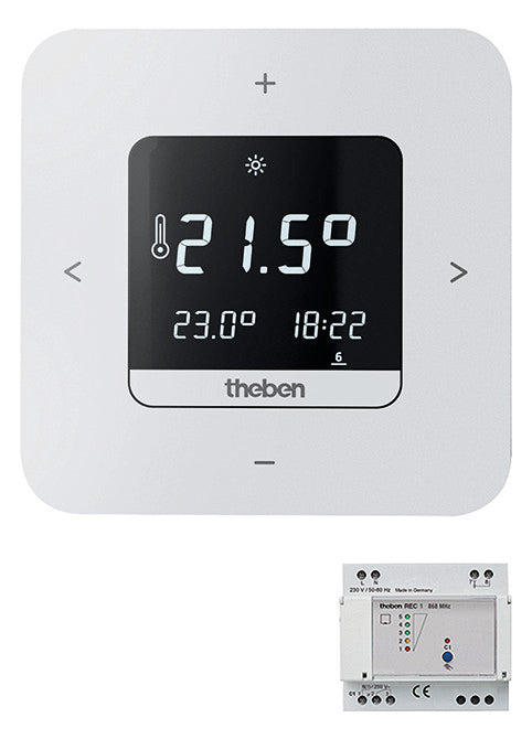 THEBEN Uhrenthermostat 2-30°C 250V ws RAMSES 813 top3 Set 1 IP20 16A 0,2-5K