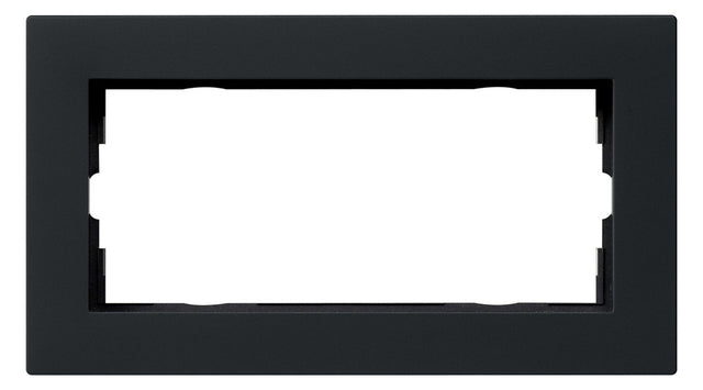 GIRA Rahmen 2f sw mt glas E2 1002095