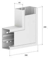 GGK Flachwinkel GEB-K HFT 60x110mm Kst BR 60x110/80-FW aws unbeh RAL9010